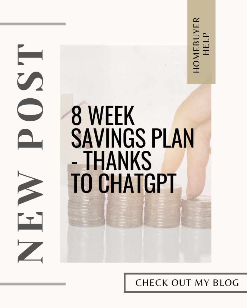 8 Week Savings Plan – Thanks  to ChatGPT